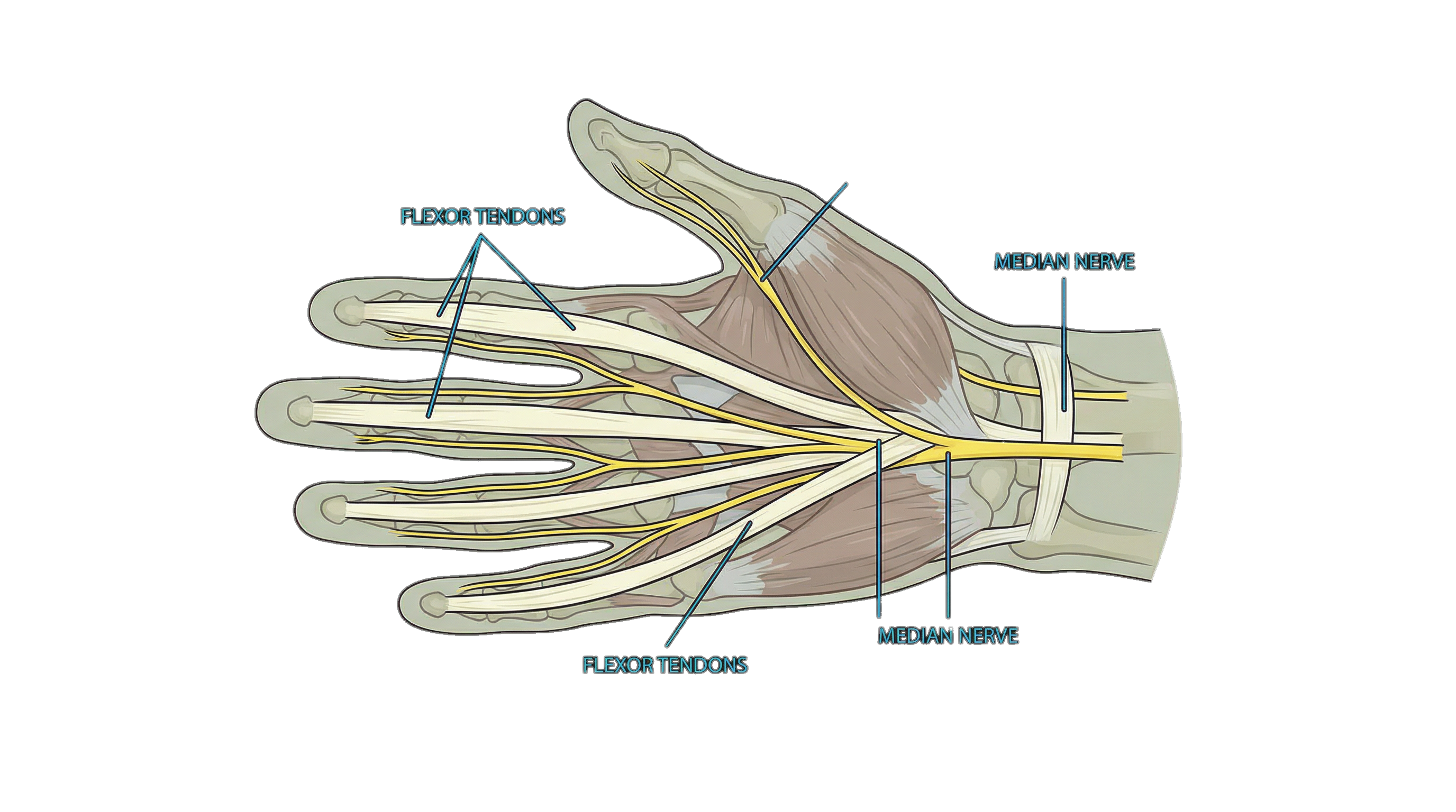 Hand Anatomy Illustration